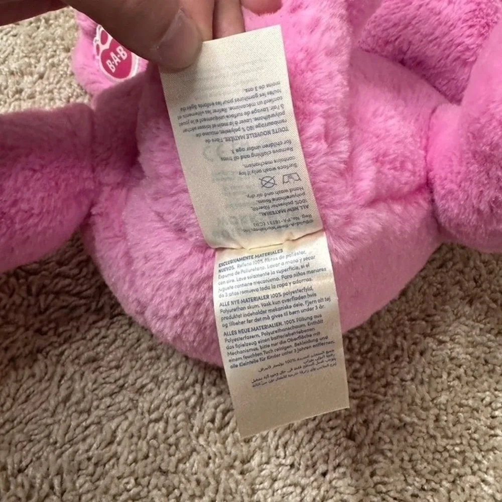 Build-A-Bear Workshop Spring Pink Frog Plush Stuffed Animal 2021 B-A-B 16 inch - Picture 6 of 7